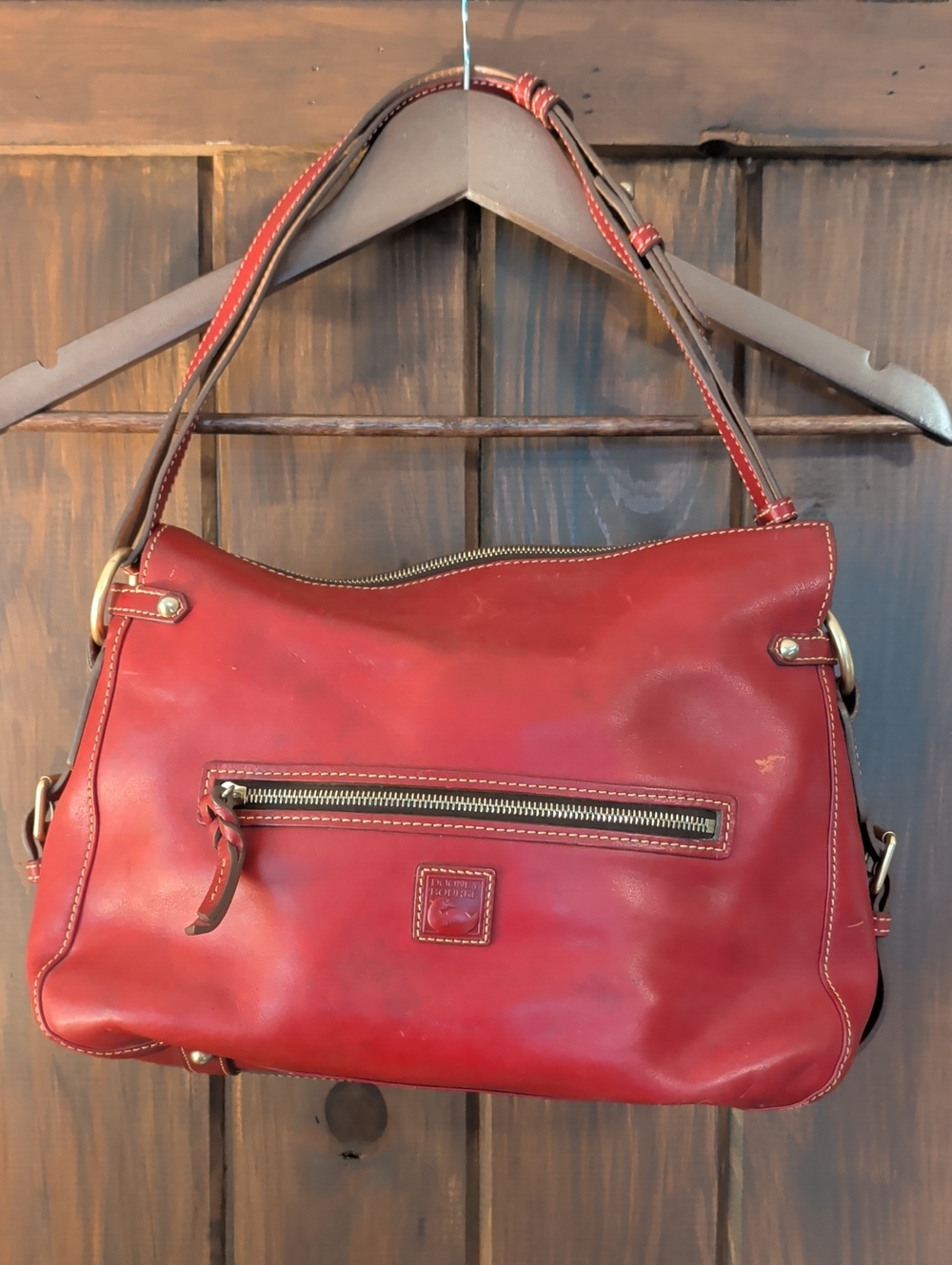 Dooney & Bourke Florentine Zip Purse Red //Read Description!!